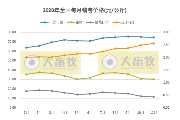 2020年11月生猪行业数据汇总