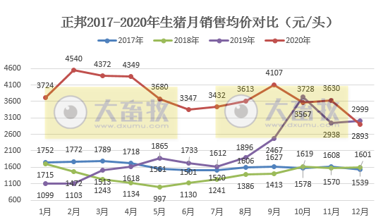 正邦2020年生猪销售数据，销量955.97万头，跃居上市猪企第二