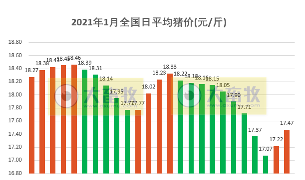 2021.01.26-今日猪价大多数上涨,最高涨1元,外媒称越南研发的非洲猪瘟疫苗今年可能上市,温氏今年生猪产业可能还无法满负荷生产
