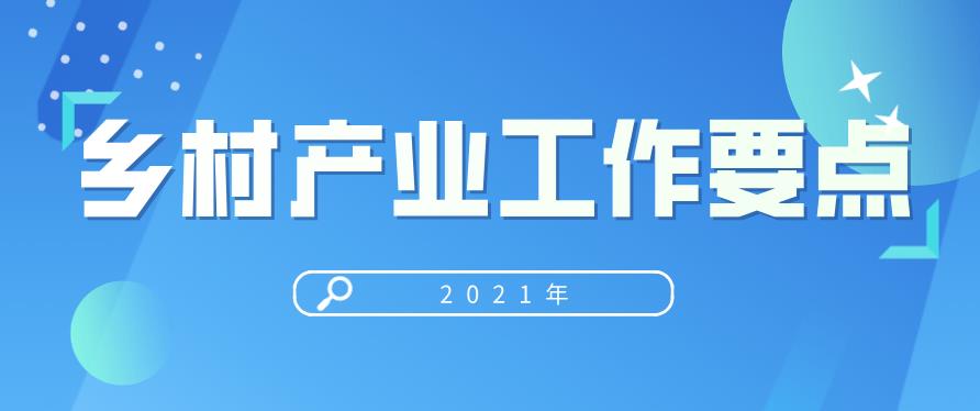 2021年乡村产业工作要点