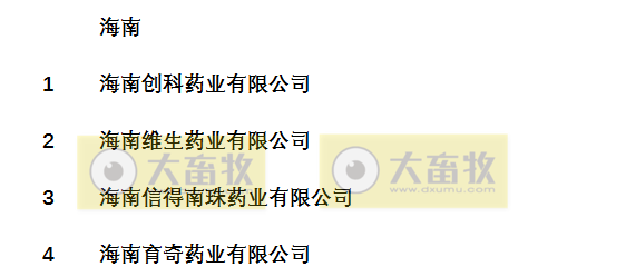 国内最新兽药生产企业名录（闽桂琼篇）
