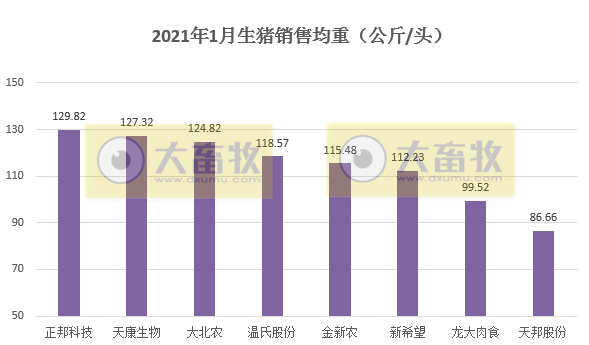 温氏、正邦、新希望等12家猪企1月生猪销售对比