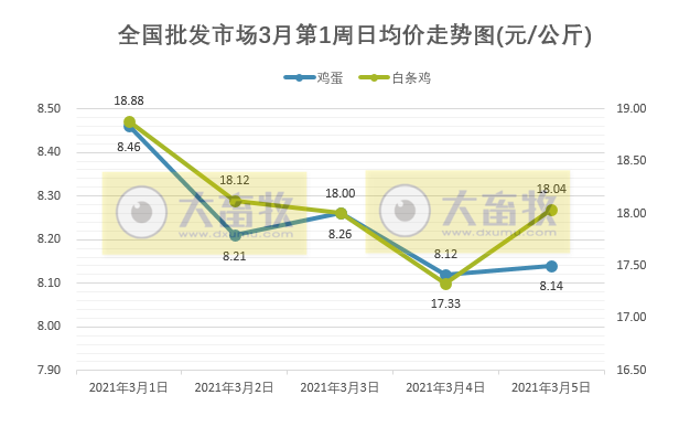 【3月第1周家禽周报】家禽产品价格下降,圣农、湘佳等公司家禽项目开工,吉林从新西兰进口3.3万只祖代种鸡可产亿只商品鸡