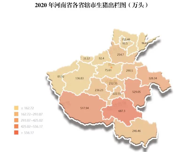 2020年河南养猪地图“出炉”,驻马店独占鳌头
