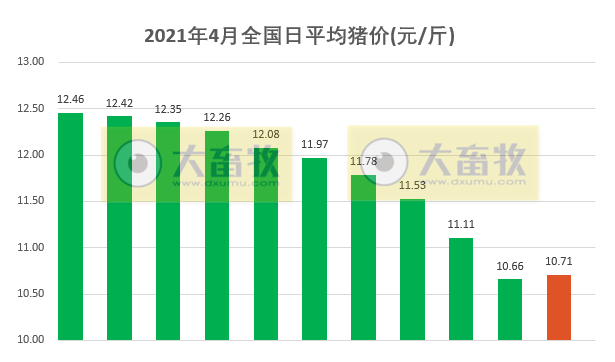2021.4.11-今日猪价东北华北触底反弹，二元母猪价格连跌3周，猪粮比跌破9，今年我国玉米进口预计2200万吨翻倍增长，美国生猪期货迎来暴涨