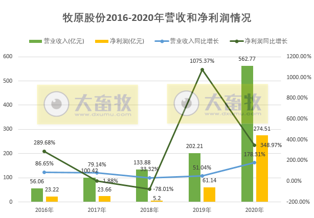 【2020年报】牧原股份2020年净利增长350%,拟派现金55亿元