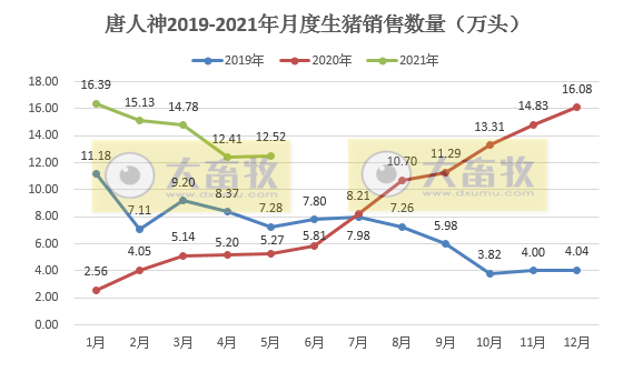 唐人神：5月生猪销售均价同比下降近6成，前5月生猪销量同比增长220%