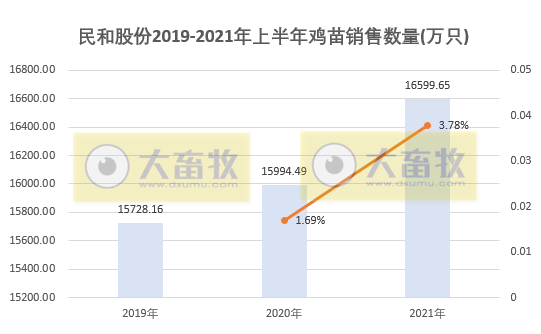 民和股份：因价格大跌6月鸡苗销售收入环降52%，上半年收入超6.5亿元同增27%