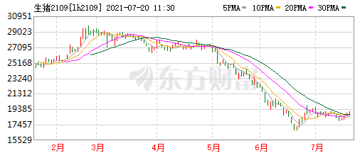 2021.7.20-今日猪价全面上涨，发改委预计猪价将继续呈阶段性反弹态势，湖南上半年生猪出栏全国第一，温氏上半年生猪成本12.5元/斤