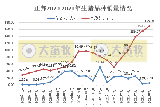 正邦科技：单月商品猪销量连续4个月创新高，前7个月生猪收入超200亿