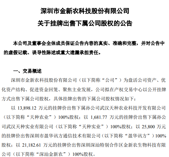 金新农净利跌78%仍募资7亿养猪， 旗下三公司被疑“圈地”逾41万平方米