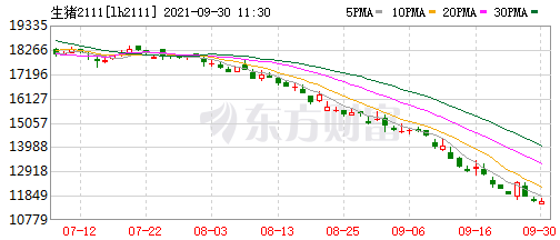 2021.9.30-今日猪价大面积下跌，较年初少13元降70%，66家饲料厂限电将影响1834万头生猪，正邦董事拟减持73万股公司股票，乾元浩IPO申请获深交所受理，罗马尼亚因非瘟扑杀40万头生猪，海地时隔37年后再次发生非瘟