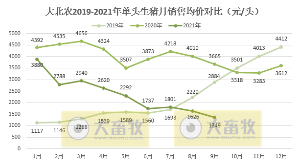 大北农：9月生猪销量42万头环增6%，前9月295万头同增167%，预计第三季度亏损近4亿元