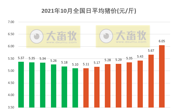 2021.10.14-今日猪价全面上涨,回到6元时代,北区涨势明显,此轮上涨原因及后势如何?广东养猪四大倡议;越南猪价大幅下降;生猪股和期货全线飘绿