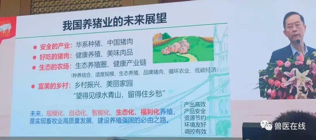 仇华吉在李曼大会上的主题报告《非洲猪瘟带给我们的反思》