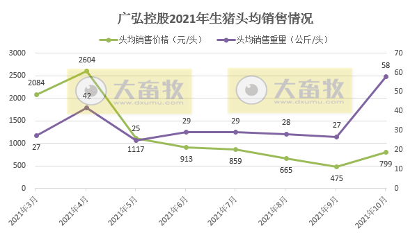 广弘控股：猪价持续下跌7个月，10月猪苗销量环比下降31%，肉猪销量快速增长，psy在26左右