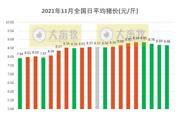 2021.11.20-今日猪价全国多地平稳,西南下跌,猪肉价格连续上涨6周,天邦上半年经营冒进行为原来是这样的