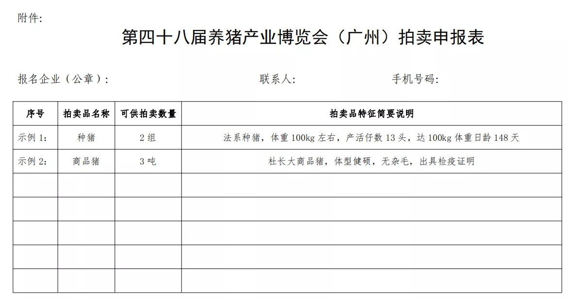 官方通知！12月份广州将进行种猪和商品猪拍卖！