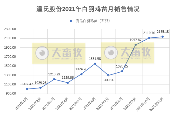 温氏股份：前11月肉鸡销量突破10亿只，均价持续4个月增长