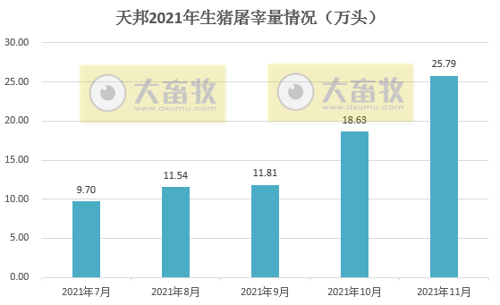 天邦股份：11月生猪销量再次刷新历史纪录，仔猪销量环比增长51%，收入突破10亿元