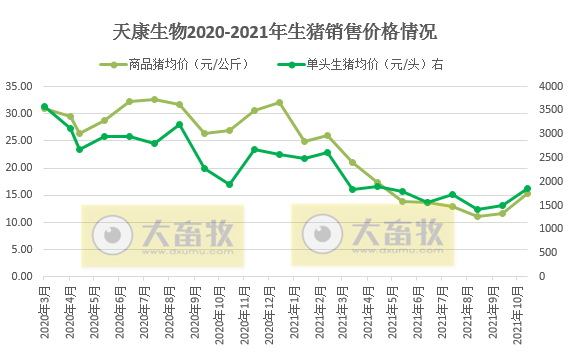 天康生物：11月生猪均价环比增长30.9%，收入环比增长32.4%