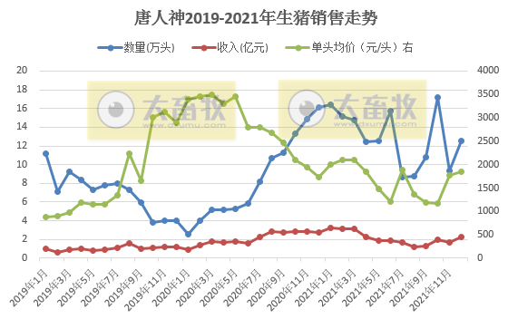 唐人神2021年度业绩预告及生猪销售情况