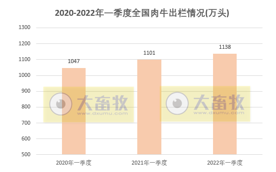 2022年一季度全国畜牧业情况