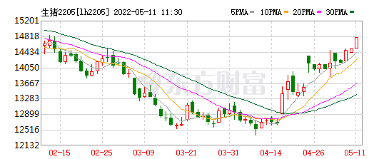 2022.05.11-今日猪价全面飘红，创近5个月最高价，13省破8广东破9元；温氏称养猪深度亏损但不适合大规模减产；正邦仔猪销量和价格均创阶段性新高