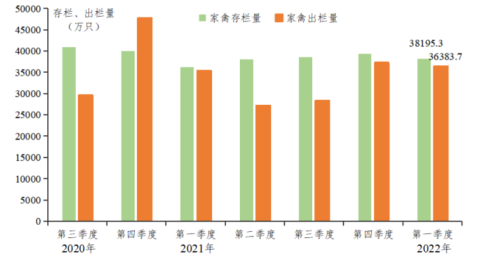 广东省2022年第一季度家禽产销形势分析