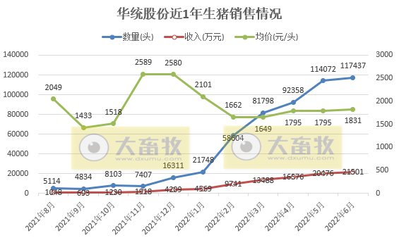 19家上市猪企2022年6月及上半年生猪销售数据汇总