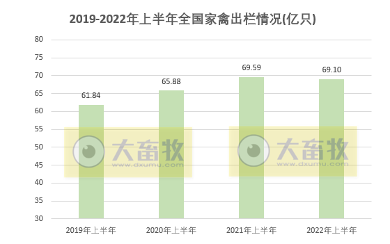 2022年上半年全国畜牧业情况