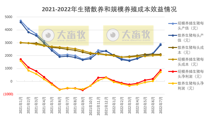 2022.08.31-今日猪价略降，西南持续9天上涨，8月均价略低于7月，9月如何？生猪屠宰量再创今年新低，同比迎来首次下降；散养头均盈利超700元