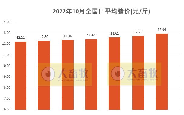 2022.10.07-今日猪价,9连涨,23省冲破13元