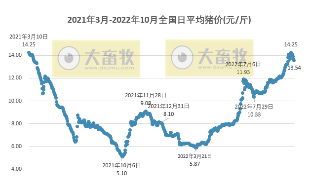 2022.10.27今日猪价