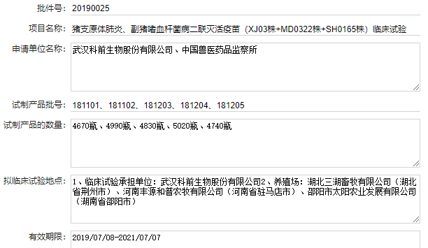 最新副猪嗜血杆菌病疫苗品种和厂家汇总（2022年版）