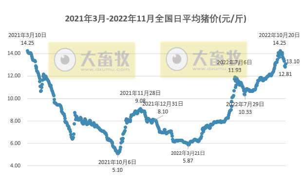2022.11.01今日猪价,止跌回升,11月迎来开门红