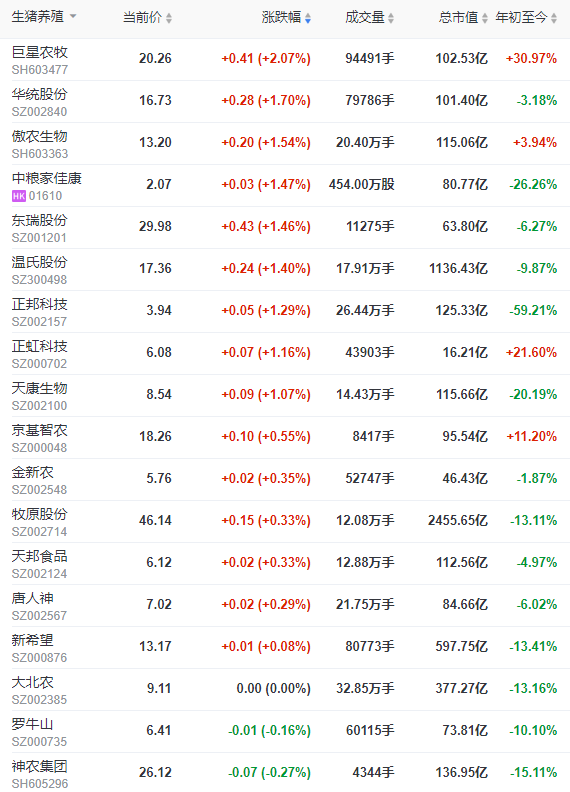 2022.11.24今日猪价