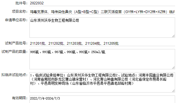 最新鸡支原体疫苗品种和厂家汇总(2022年版)