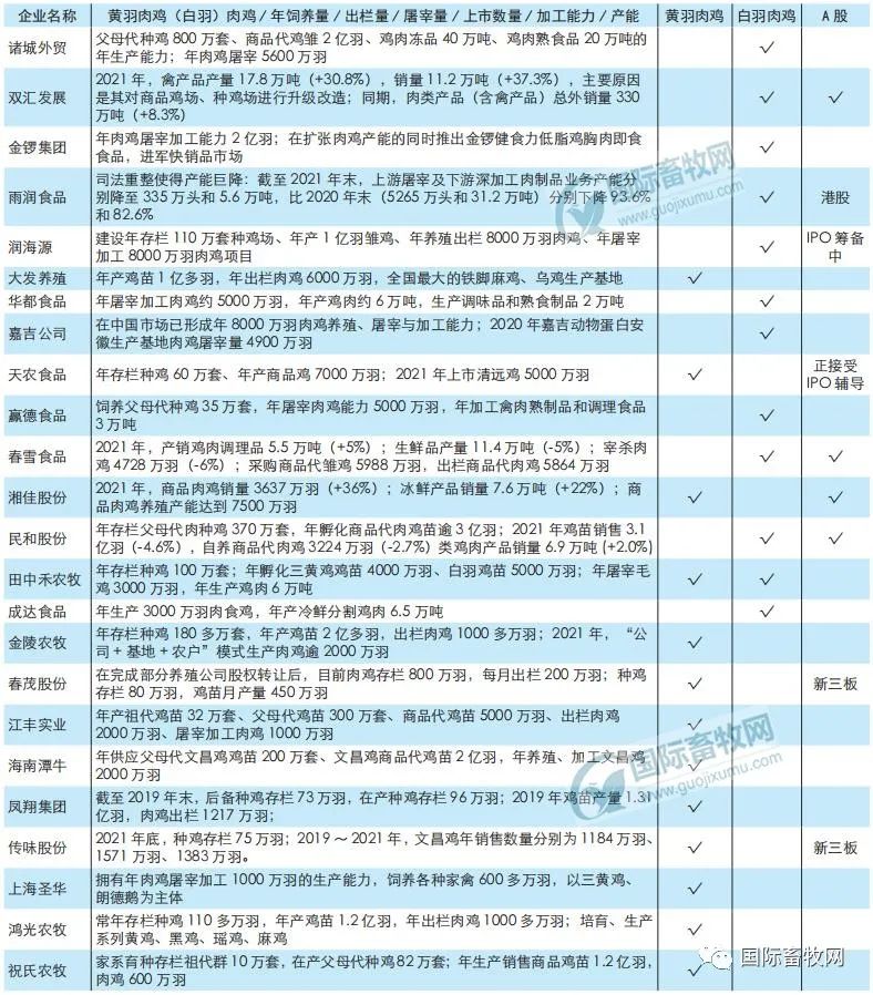 2022年中国肉鸡企业50强发布