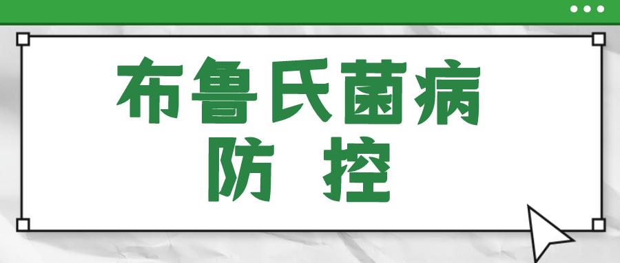 布鲁氏菌病防控技术要点（第一版）