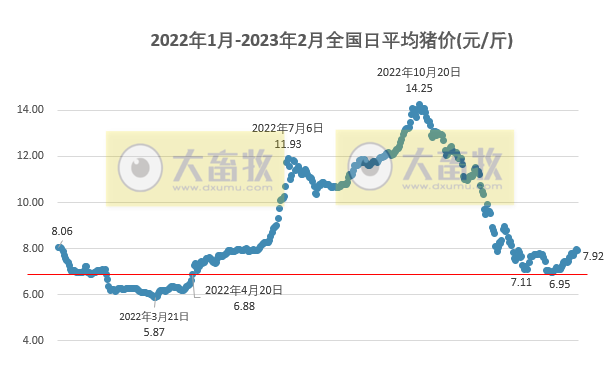 2023.02.25今日猪价