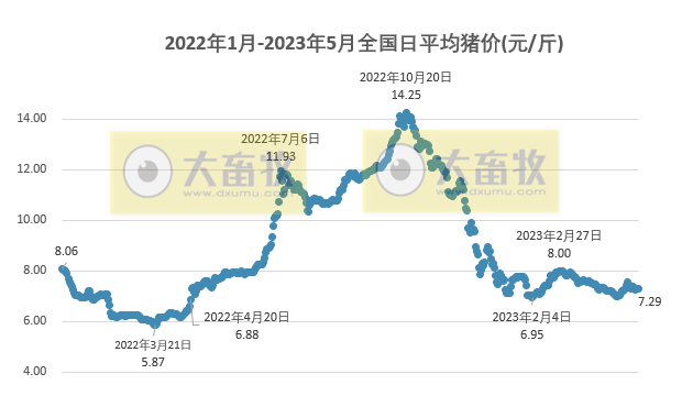 2023.05.05今日猪价