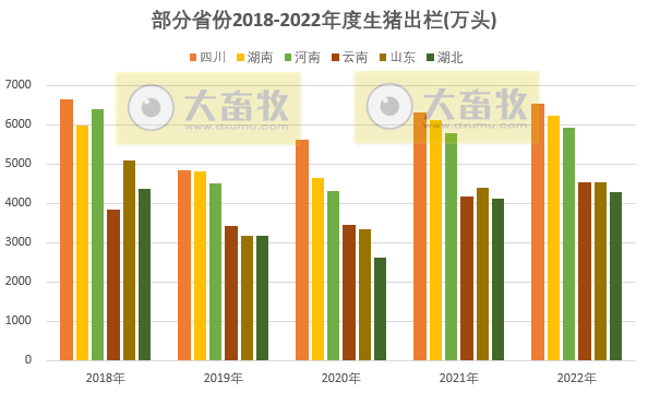 全国各省2022年度及2023年1季度生猪生产数据汇总（附2018-2022年度生猪大省数据对比）