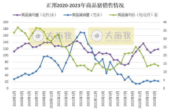 正邦科技:前4个月销售仔猪138万头同增142%,资金紧张但仍保留核心种群,育种指标优秀