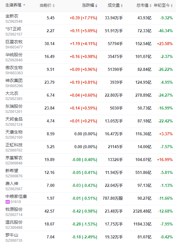 2023.05.19今日猪价