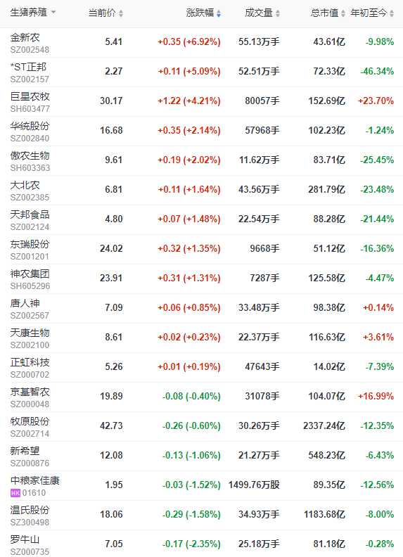 2023.05.20今日猪价