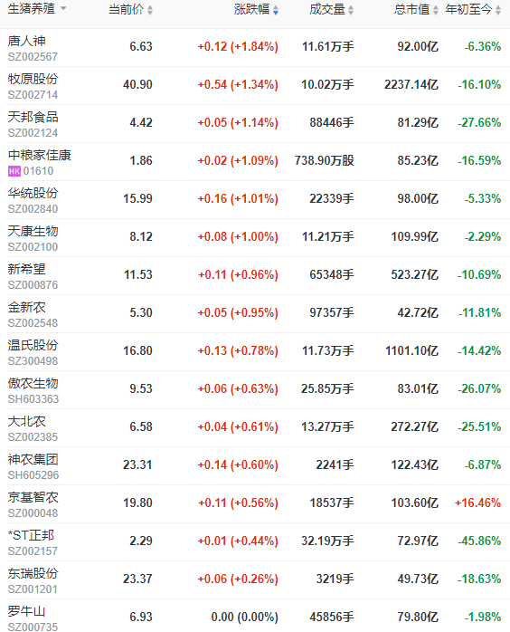 2023.06.02今日猪价