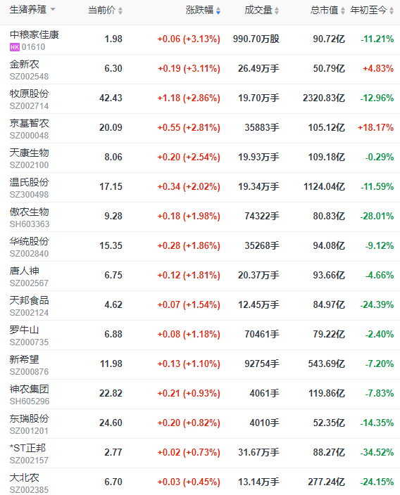 2023.06.16今日猪价