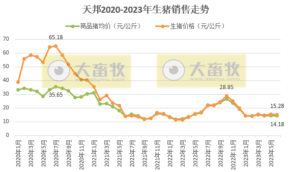 天邦食品：上半年生猪销量306万头同增47%，6月仔猪销量创历史新高