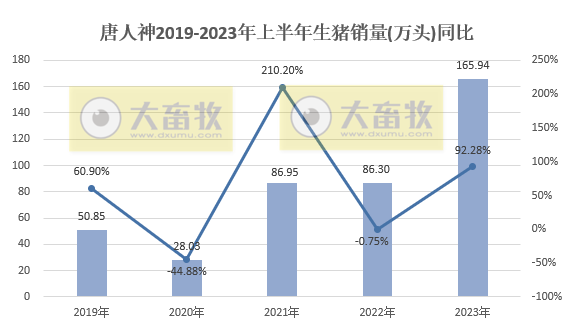 唐人神：6月生猪销量突破30万头，且连续2个月突破历史最高纪录，上半年生猪收入翻倍